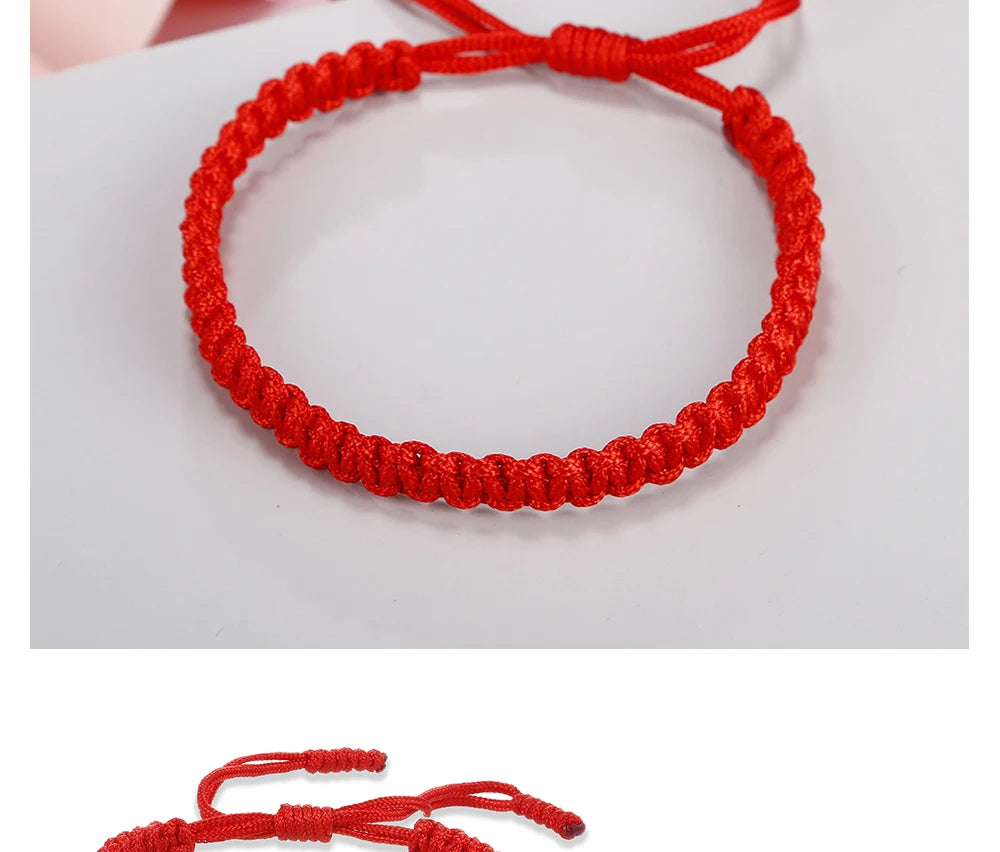 Pulseira Vermelha Proteção Trançada Ajustável - Lavanda Lilac - Lavanda Lilac