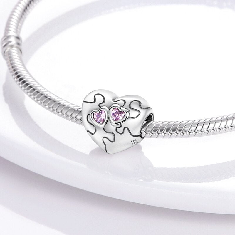 Berloque Amor Conectado Prata 925 - Coleção Meu Amor - Lavanda Lilac - Lavanda Lilac