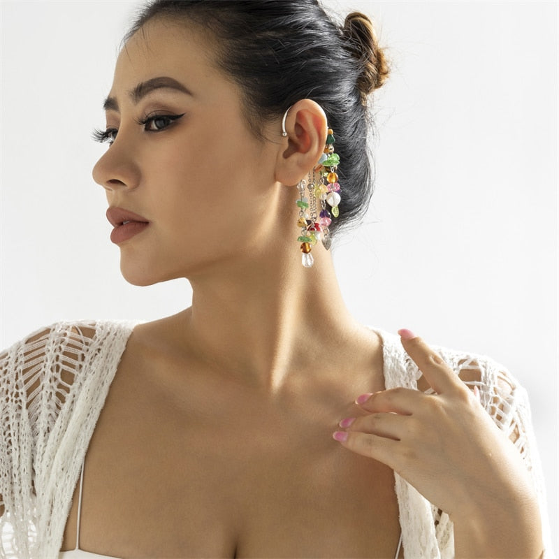 Brinco Earcuff Bohemia - Lavanda Lilac - Lavanda Lilac