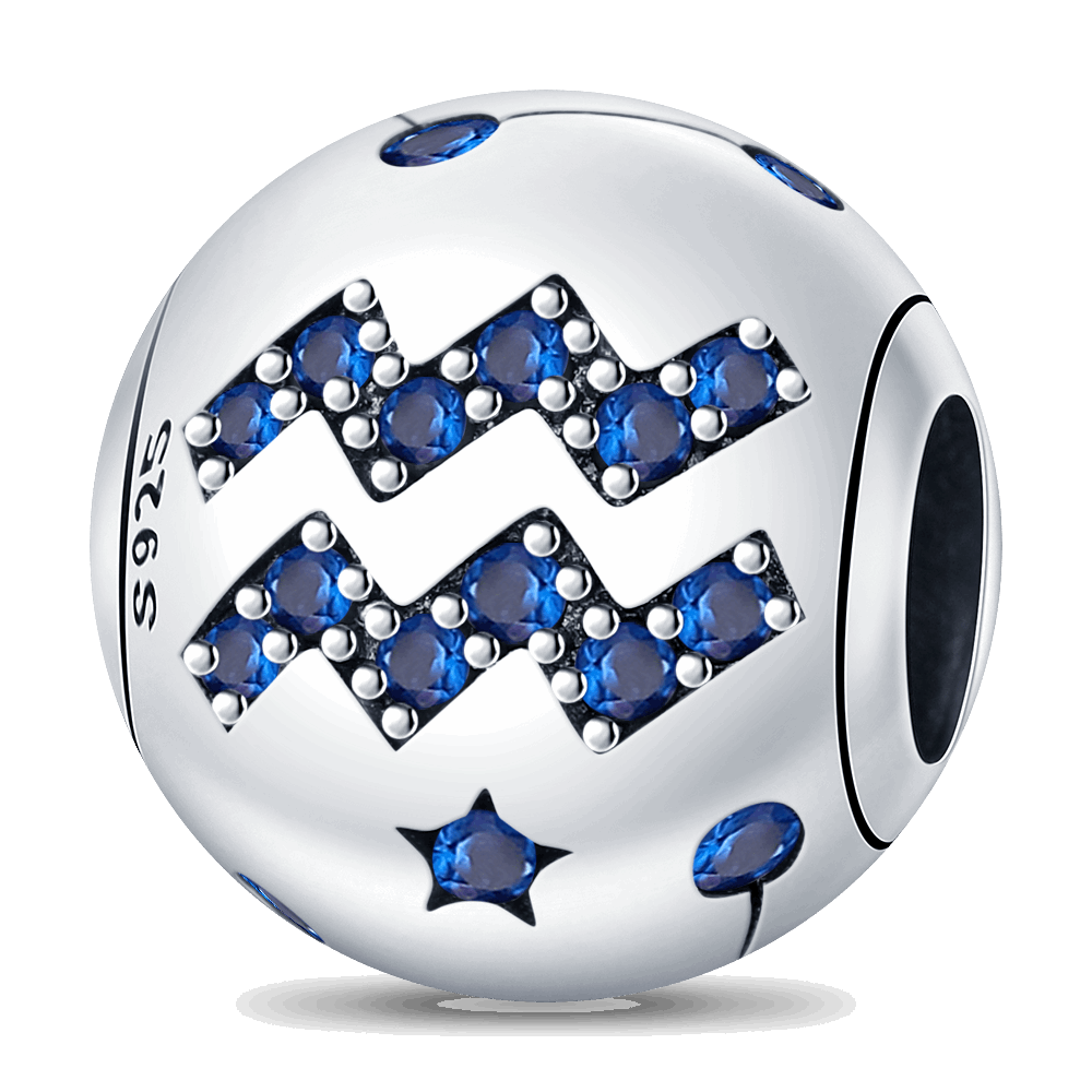 Berloque AquƔrio Prata 925 - Lavanda Lilac - Lavanda Lilac