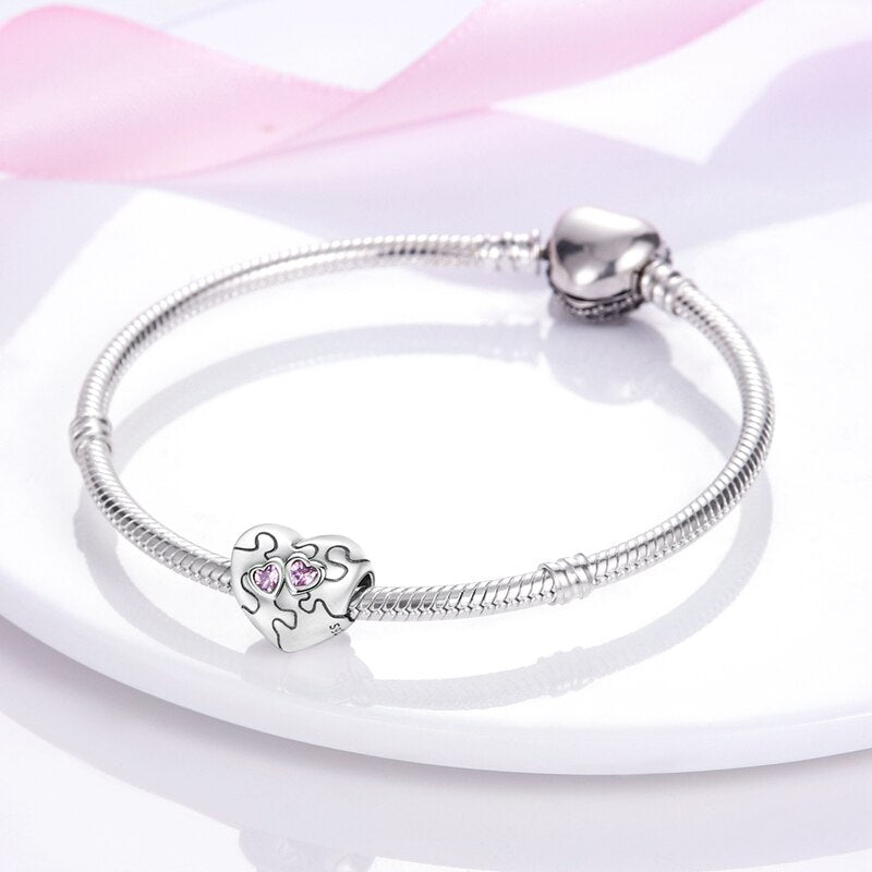 Berloque Amor Conectado Prata 925 - Coleção Meu Amor - Lavanda Lilac - Lavanda Lilac
