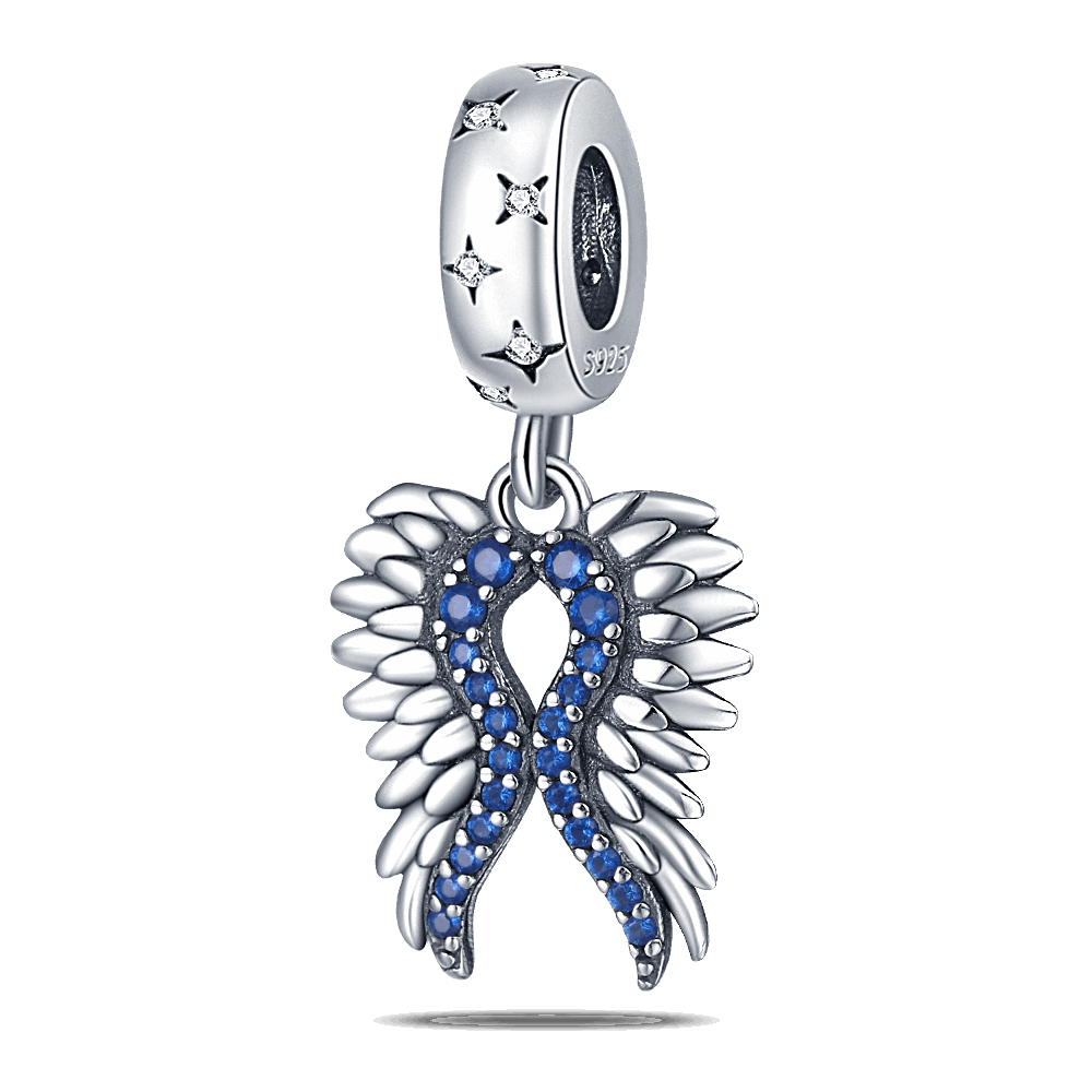 Berloque Asas Azul Prata 925 - Lavanda Lilac - Lavanda Lilac