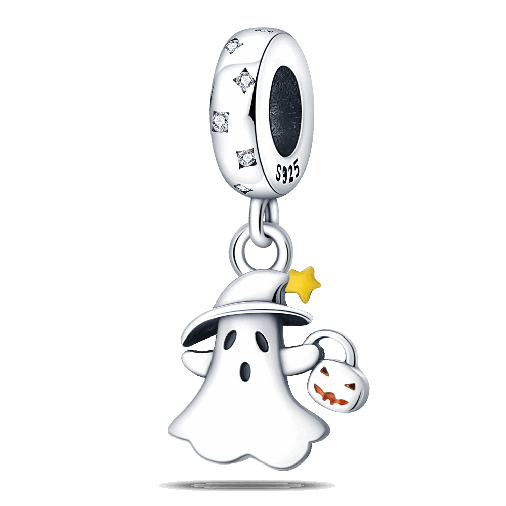 Berloque Fantasminha Prata 925 - Lavanda Lilac - Lavanda Lilac