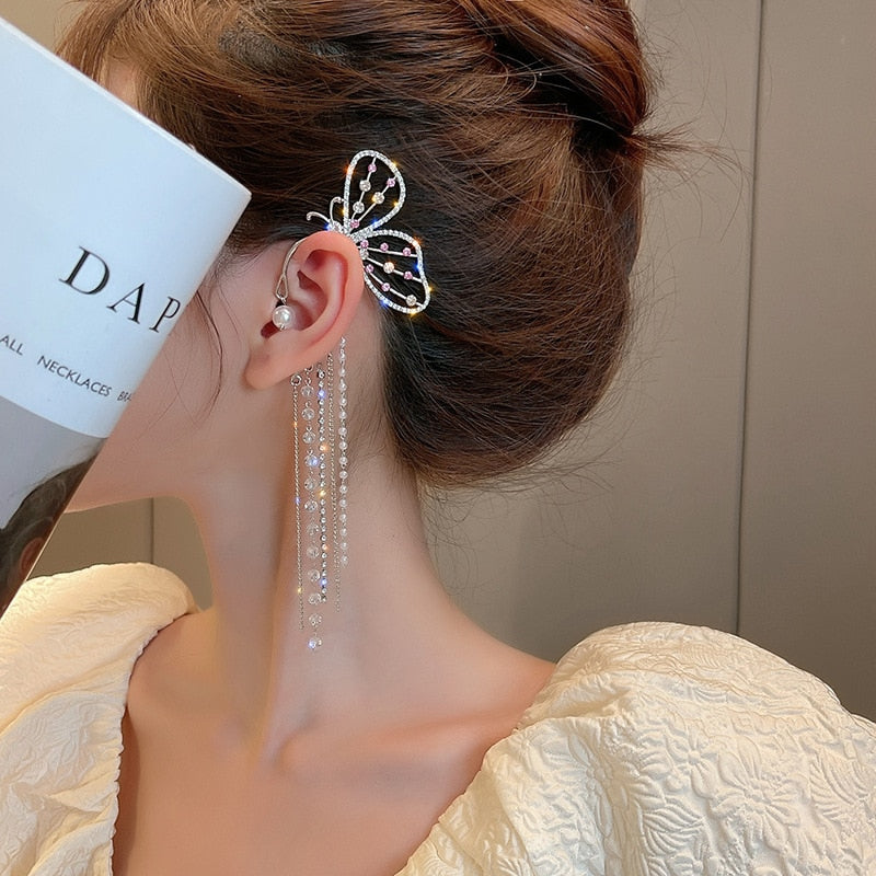 Brinco Earcuff Borboleta - Lavanda Lilac - Lavanda Lilac