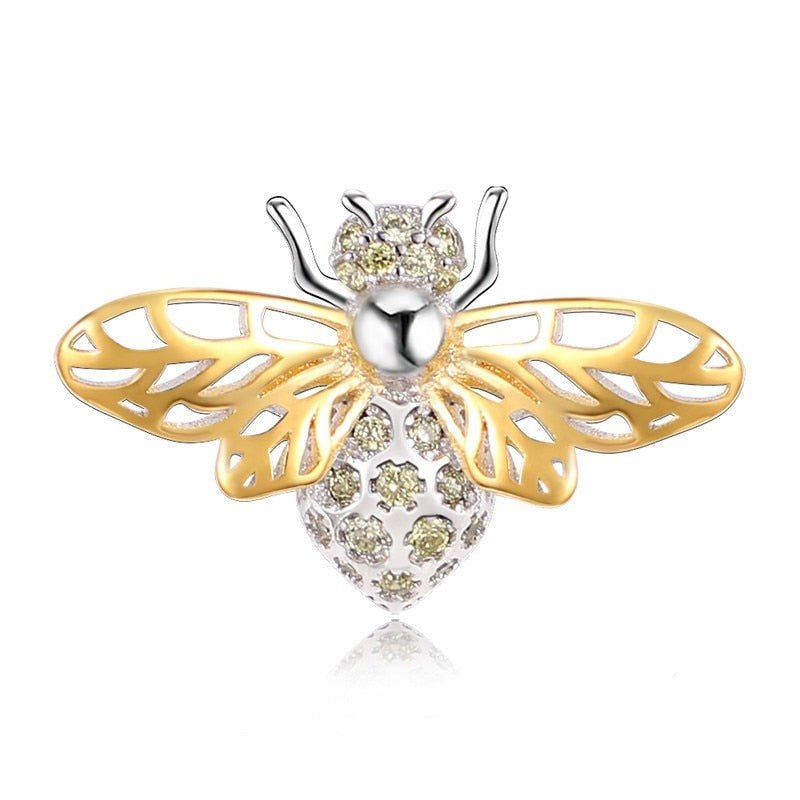 Berloque Abelha Prata 925 - Lavanda Lilac - Lavanda Lilac