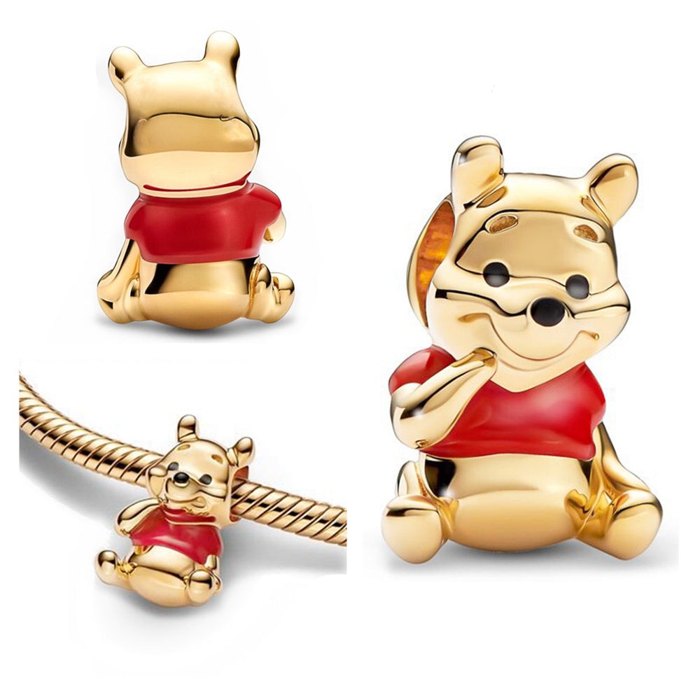 Berloque Ursinho Pooh Prata 925 - Lavanda Lilac - Lavanda Lilac