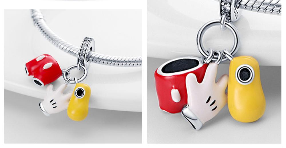 Berloque Mickey Elementos Prata 925 - Lavanda Lilac - Lavanda Lilac