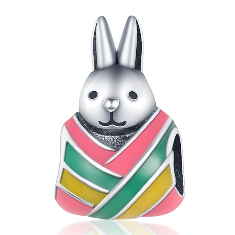 Berloque Coelho Prata 925 - Lavanda Lilac - Lavanda Lilac