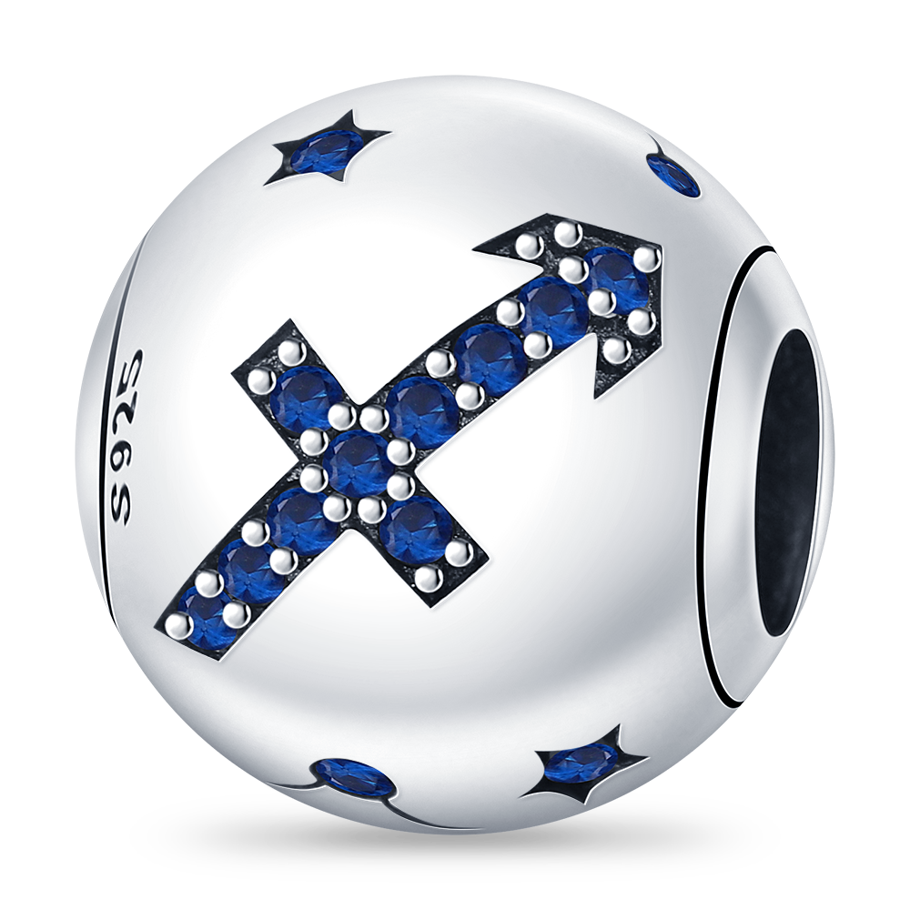 Berloque Sagitário Prata 925 - Lavanda Lilac - Lavanda Lilac