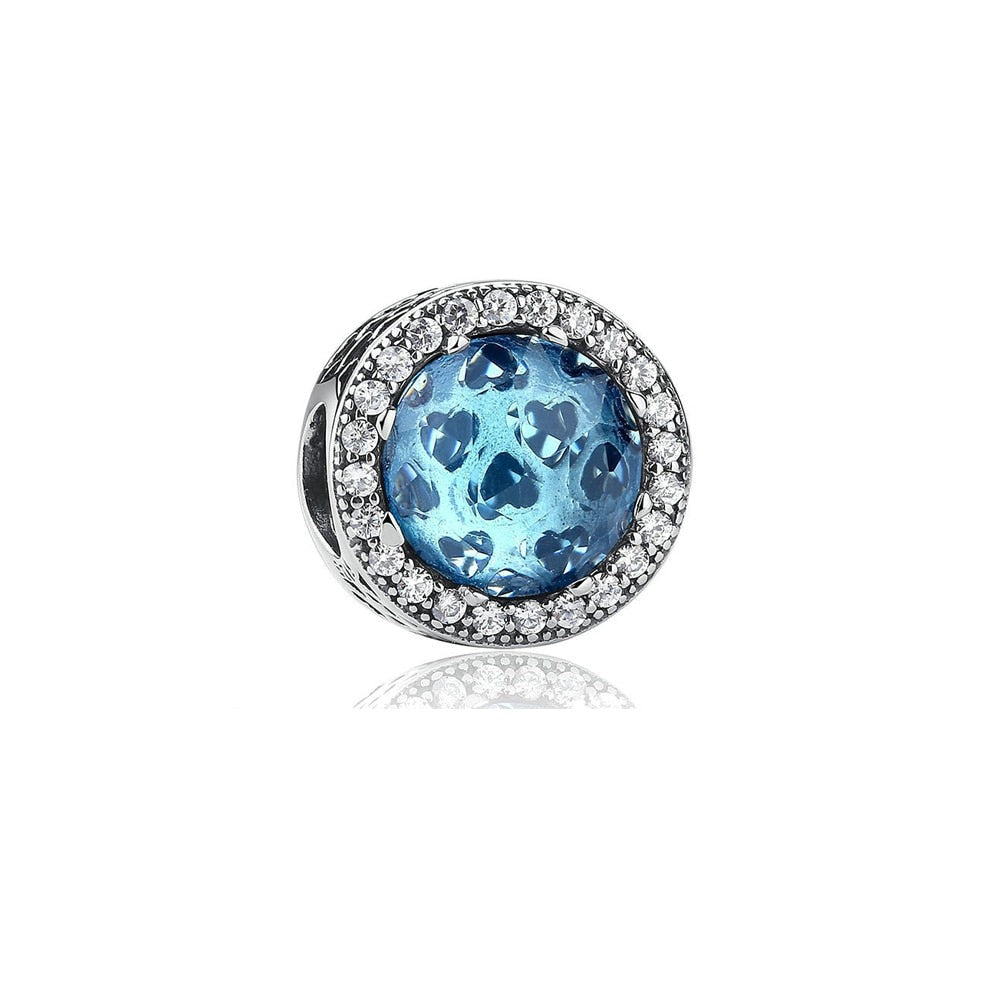 Berloque Pedra Azul Prata 925 - Lavanda Lilac - Lavanda Lilac