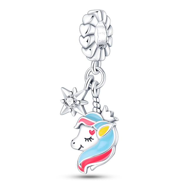 Berloque Unicórnio Prata 925 - Lavanda Lilac - Lavanda Lilac