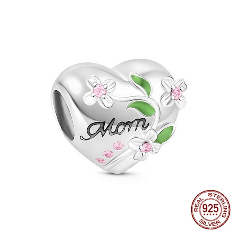 Berloque Mom Prata 925 - Lavanda Lilac - Lavanda Lilac