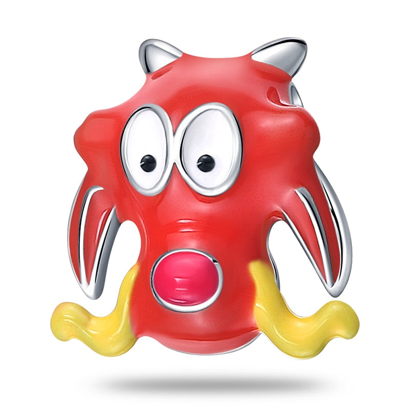 Berloque Monstro Prata 925 - Lavanda Lilac - Lavanda Lilac