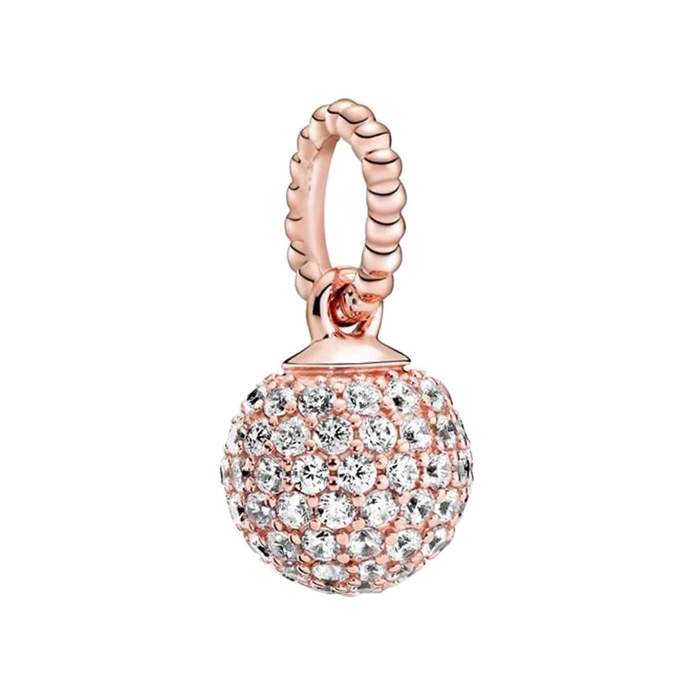 Berloque Bola de Zircônia Prata 925 - Lavanda Lilac - Lavanda Lilac