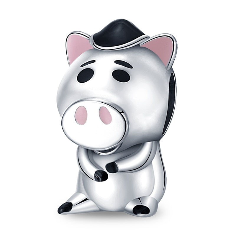 Berloque Porquinho Toy Story Prata 925 - Lavanda Lilac - Lavanda Lilac