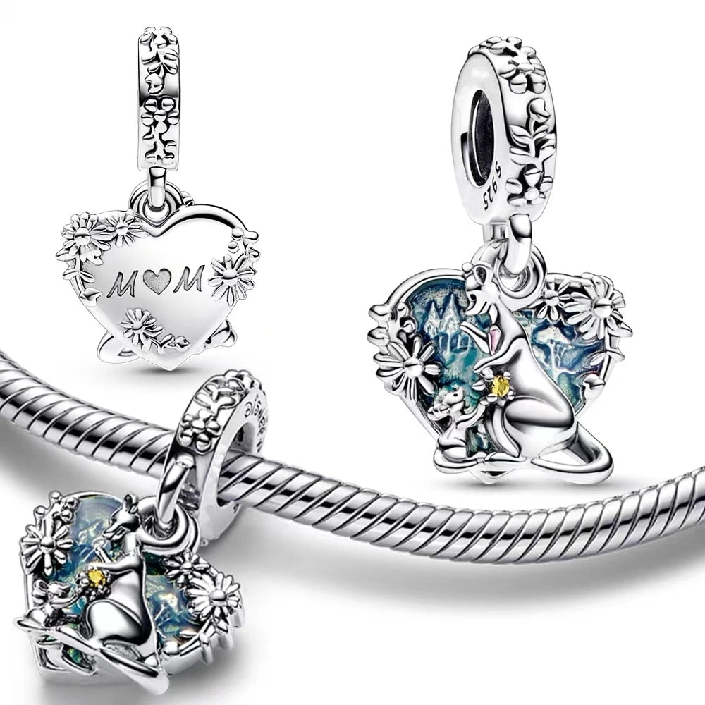 Berloque Mamãe Canguru Prata 925 - Lavanda Lilac - Lavanda Lilac