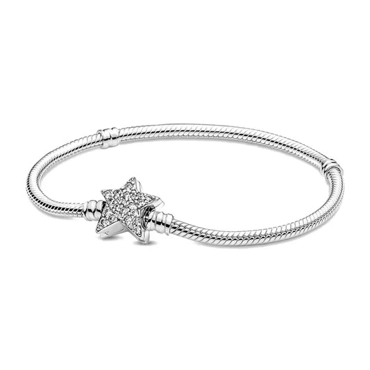 Pulseira Estrela para Berloques Prata 925 - Lavanda Lilac