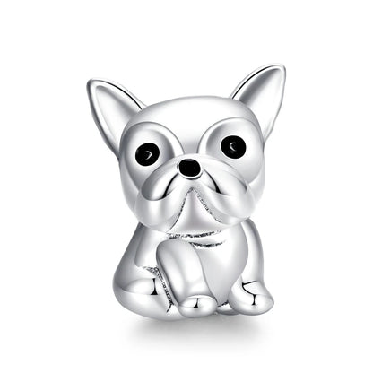 Berloque Pug Prata 925 - Lavanda Lilac