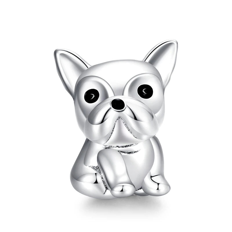 Berloque Pug Prata 925 - Lavanda Lilac
