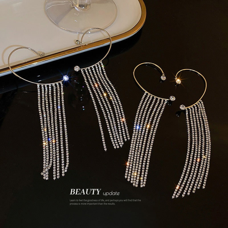 Brinco Earcuff Pendentes Prata - Lavanda Lilac - Lavanda Lilac