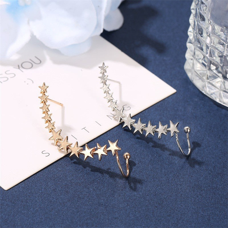 Brinco Earcuff Estrelinhas - Lavanda Lilac - Lavanda Lilac