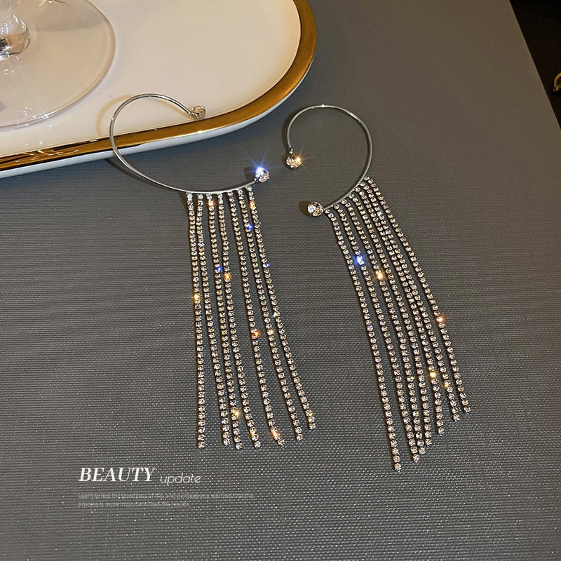 Brinco Earcuff Pendentes Prata - Lavanda Lilac - Lavanda Lilac