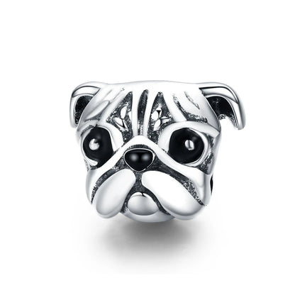 Berloque Pug Prata 925 - Lavanda Lilac