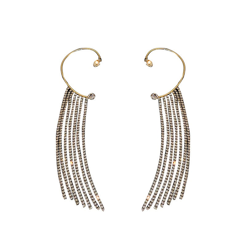 Brinco Earcuff Pendentes Prata - Lavanda Lilac - Lavanda Lilac