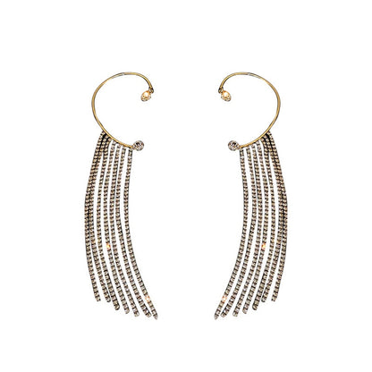 Brinco Earcuff Pendentes Prata - Lavanda Lilac - Lavanda Lilac