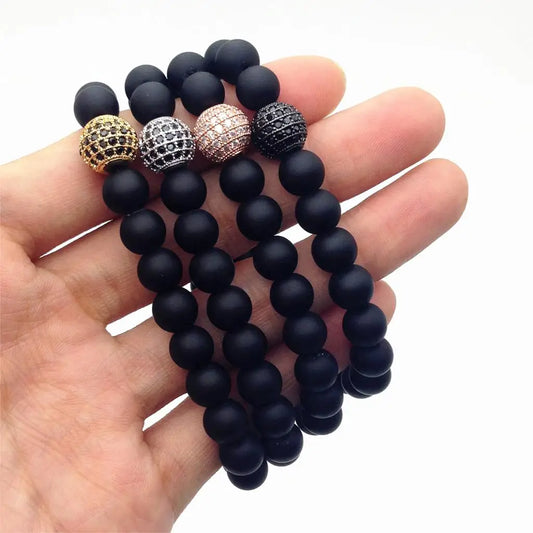 Pulseira Tibetana Masculina 1 pcs - Lavanda Lilac - Lavanda Lilac