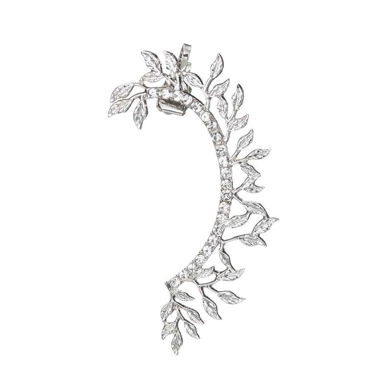 Brinco Earcuff Folhinhas - Lavanda Lilac - Lavanda Lilac