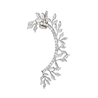 Brinco Earcuff Folhinhas - Lavanda Lilac - Lavanda Lilac