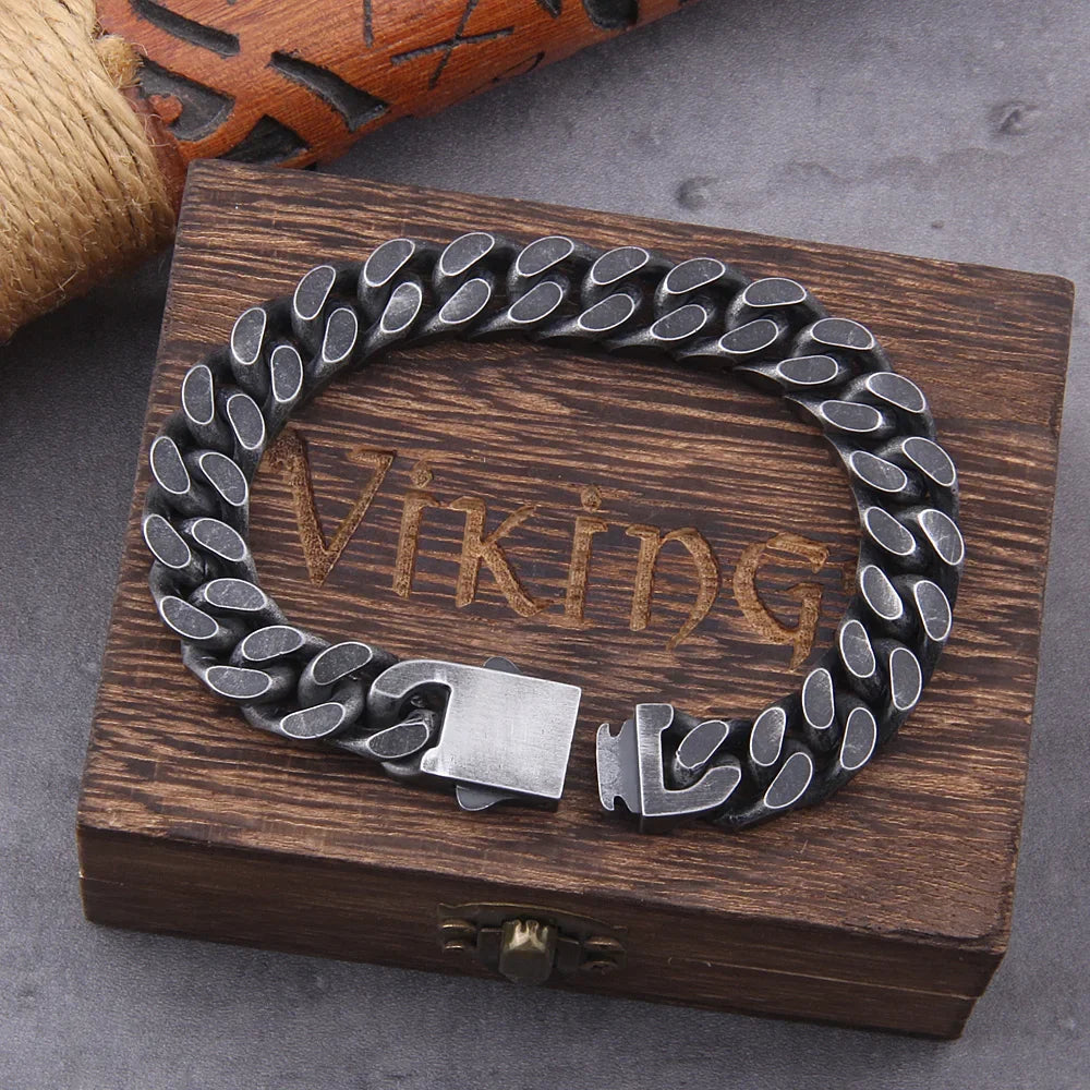 Bracelete Viking Aço Inoxidável