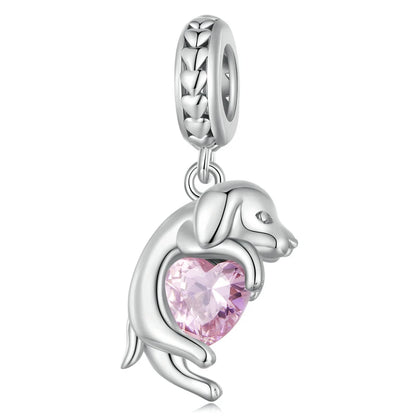 Berloque Cãozinho Prata 925 - Lavanda Lilac