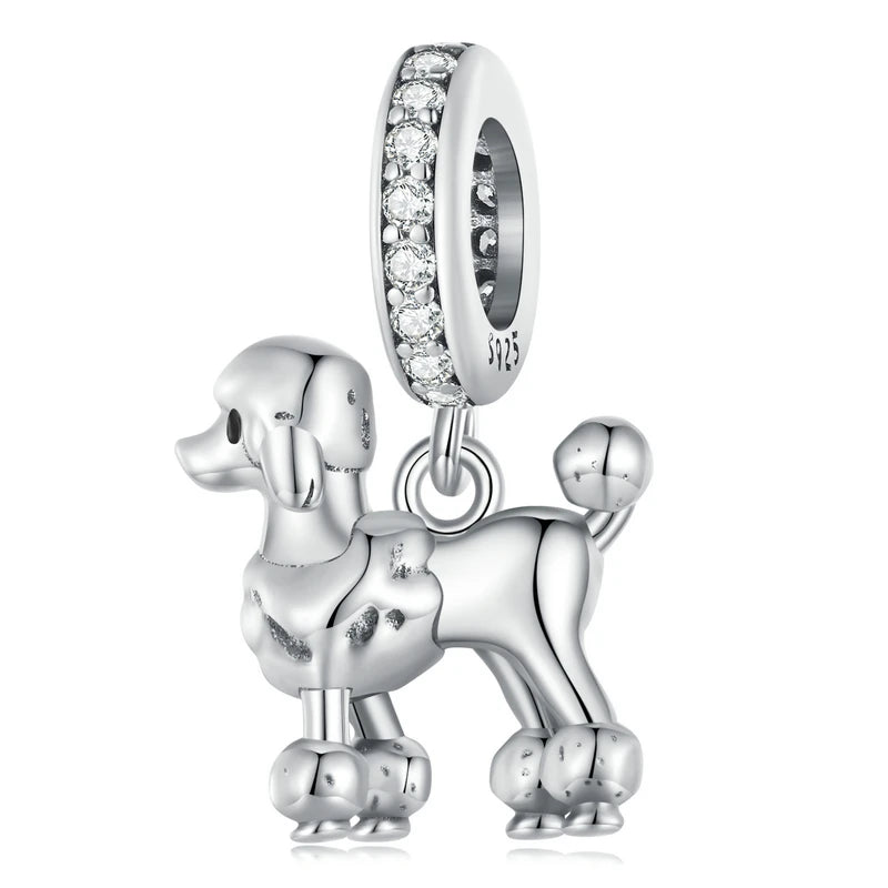 Berloque Dachshund Prata 925 - Lavanda Lilac