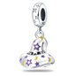 Berloque Chapéu de Bruxa Prata 925 - Lavanda Lilac - Lavanda Lilac