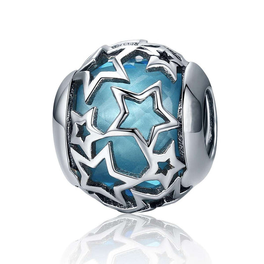 Berloque Estrelinhas Azul Prata 925 - Lavanda Lilac - Lavanda Lilac