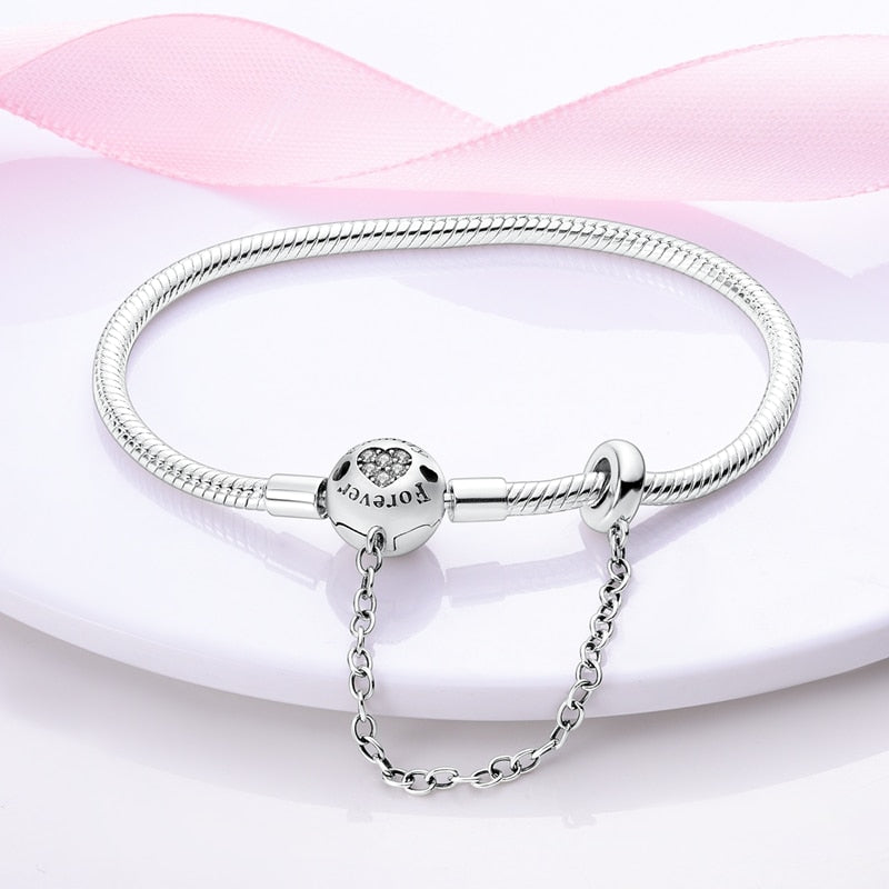 Pulseira Amor para Sempre para Berloque Prata 925 - Lavanda Lilac - Lavanda Lilac