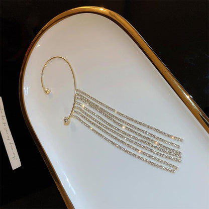 Brinco Earcuff Pendentes Dourado - Lavanda Lilac - Lavanda Lilac