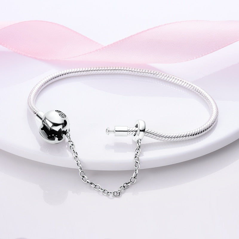Pulseira Amor para Sempre para Berloque Prata 925 - Lavanda Lilac - Lavanda Lilac