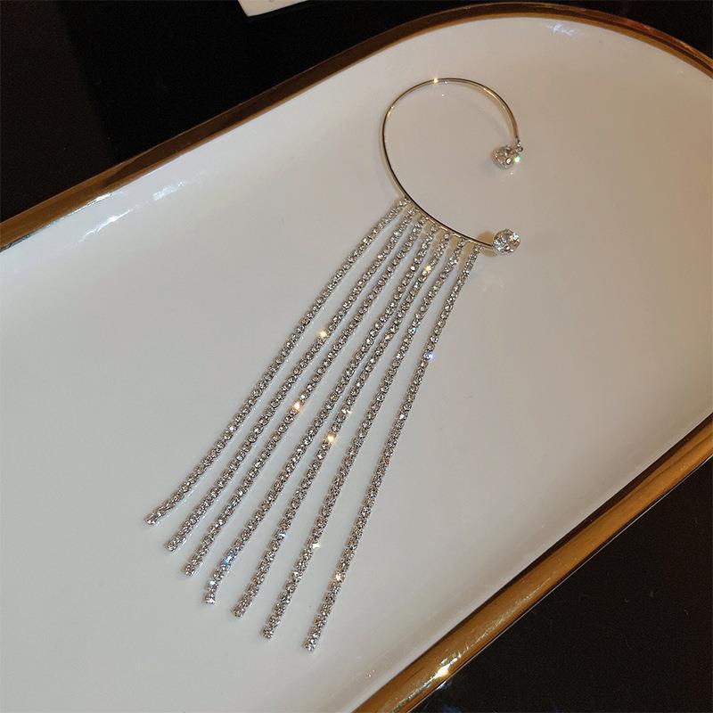 Brinco Earcuff Pendentes Prata - Lavanda Lilac - Lavanda Lilac