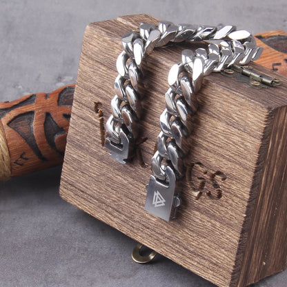 Bracelete Viking Aço Inoxidável