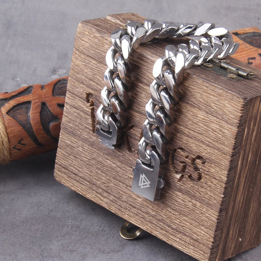Bracelete Viking Aço Inoxidável