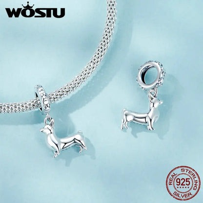 Berloque Dachshund Prata 925 - Lavanda Lilac