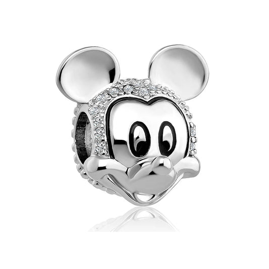 Berloque Mickey Pedrinhas Prata 925 - Lavanda Lilac - Lavanda Lilac