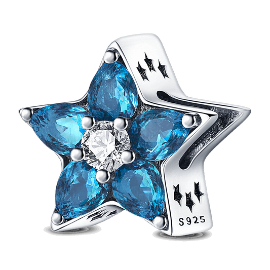 Berloque Estrela Azul Prata 925 - Lavanda Lilac - Lavanda Lilac