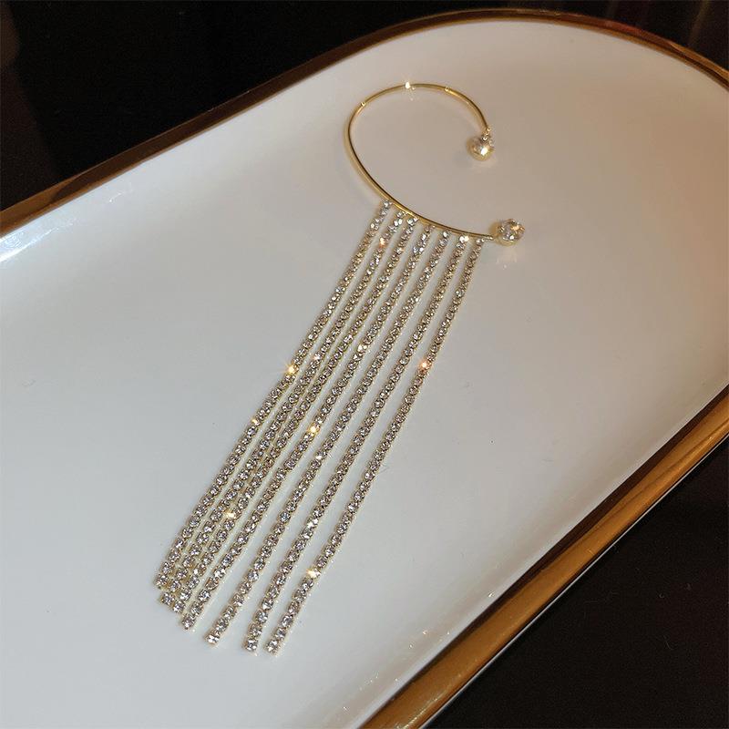 Brinco Earcuff Pendentes Dourado - Lavanda Lilac - Lavanda Lilac