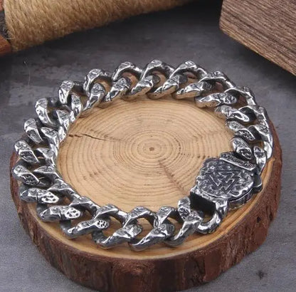 Bracelete Viking Aço Inoxidável