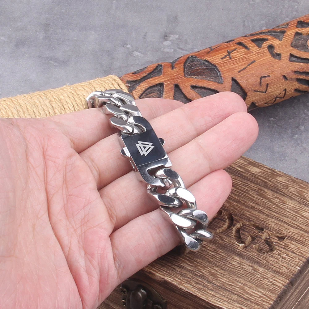 Bracelete Viking Aço Inoxidável