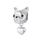 Berloque Bulldog Prata 925 - Lavanda Lilac